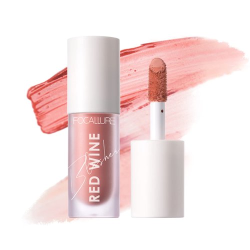 FOCALLURE Liquid Blush Makeup, a Fresh Healthy-looking Finish,Long Lasting Waterproof Face Blush for Cheek,Easy to Create a Velvet Mist Natural Makeup, B03 Bordeaux