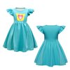 SHELOVESIT Girls Superhero Cosplay Costume Kitties Dress Movie Character Cat Dress Up Outfits - 110cm/4T-5T - Blue
