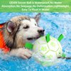 QDAN Glow in The Dark Dog Toys Soccer Ball with Straps, Outdoor Interactive Dog Toys Puppy Birthday Gifts, Dog Tug Water Toy, Light Up Dog Balls for Small & Medium Dogs（8 Inch）