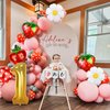 NANAGALI 7Pcs Berry First Party Decorations, 40" Gold One Balloon for First Birthday Decorations Sweet One Strawberry 1st Berry First Birthday Decor Foil Helium Balloons for Girls