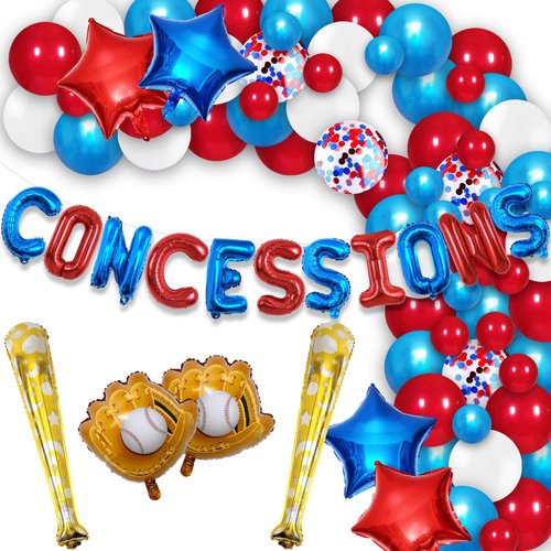 Concessions Balloons Banner Baseball Decorations For Party Baseball Baby Shower Decorations Baseball Party Decor Football Backdrop Banner Concessions Party Supplies