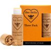 Bee Bella Lip Balm Pomegranate Mango (3 Pack), Moisturizing Lip Care, 100% Natural, Handmade in USA, Easter Basket gift