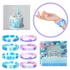 20 pcs mermaid party favors wristband, under the sea party favors, birthday jewelry toy party supplies cute pinata filler halloween. (mermaid, kids)