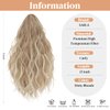 SARLA Short Ponytail Extension Claw Clip in 13 Inch Fluffy Synthetic Curly Wavy Pony Tail Hairpiece for Women Dirty Blonde