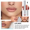 DENESTUP 3PCS Peel Off Lip Stain Tattoo, Peel Off Lip Liner Tattoo, Long Lasting Lip Stain Peel Off, Infused with Hyaluronic Acid & Vitamin E, Lip Makeup Gift for Women