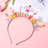 NVENF Birthday Headband Birthday Girl Headbands Happy Birthday Crown Cake Candy Birthday Tiara for Girls, Birthday Accessory (Pattern B)
