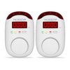 2 Packs Gas Detector & Alarm - Koabbit Plug in Natural Gas Detectors & Propane Gas Detectors for Home,RV & Kitchen, Combustible Gas Leak Detector Monitor for LNG, LPG, Methane.