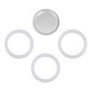 1 Filter and 3 Silicone Gasket Seals Replacement for Aluminium Moka Pot and Stovetop Espresso Coffee Maker (9 Cup)