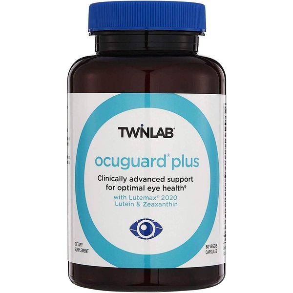 Twinlab Ocuguard Plus - Eye Supplement with Zinc, Vitamin A, Vitamin C, and Vitamin D - 60 Veggie Capsules