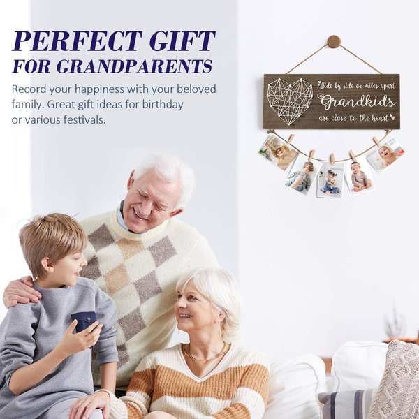 Best Grandma Gifts Mothers Day Gifts for Grandma Picture Frame, Birthday Gifts for Grandma from Grandchildren Granddaughter Grandson, Grandkids Photo Holder Grandpa Gifts Gigi Nana Gifts for Christmas