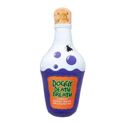 Fuzzyard Halloween Doggy Death Breath Potion Spooky Plush Dog Toy for All Breed Sizes