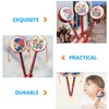Kisangel Monkey Drum Chinese Rattle Drum Traditional Wooden Baby Rattle Toy Handheld Rattle for Baby Soothing Toy