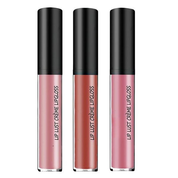 Nicgou 12 Color Cream Lip Gloss, 12 Colors Cream Texture Lipstick Waterproof, Long-Lasting Moisturizing Velvet Lip Gloss，Waterproof Lip Gloss Moisturising Liquid Lipstick(#3#5#12，3pcs)