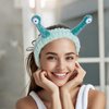 Rthjsfj 2 Pack Face Wash Headbands Spa Headband Snail and Frog Hair Bands Cartoon Cute Coral Fleece Elastic Headbands for Women Washing Face Skincare Makeup Shower Sports