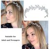 Jorsnovs Fashion Bridal Headpieces for Wedding Bride Hair Accessories Cubic Zirconia Headbands for Women CZ Birthday Gifts