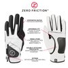 Zero Friction Men's Compression-Fit Synthetic Golf Glove, Universal Fit One Size (Pack of 2) with Pack of Golf Tees, Desert Camo