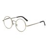 EYE ZOOM Metal Frame Round Reading Glasses with Spring Hinge (Silver, 1.50 Strength)