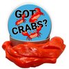 Got Crabs Soothing Stress Putty - Funny Therapy Putty Ocean Humor, Fidget Toy, Red, Metal Tin