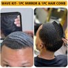 Wave Pomade for Men Strong Hold Easy Wash 360 Wave Training Hair Cream, Waves Grease for Men Promotes Layered Waves, Moisture, Control and Silky Shine, Wave Kit Curved Medium Waves Brush Silky Durag