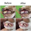 Orgrimmar 2 Pcs Three Sided Pet Toothbrush Dog Brush Addition Bad Breath Tartar Teeth Care Dog Cat Cleaning Mouth