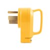 Camco Power Grip Camper/RV Replacement Plug | Attach 50 Amp Plug to Existing RV Extension Cord | Features 50 Amp RV Plug (NEMA 14-50P) & Ergonomic Designed Handle | Rated for 125-250V/12,500W (55255)
