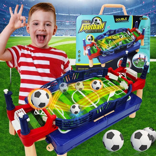 Football Table Interactive Game Soccer Games Table Foosball Table for Boys Kids Family Game Night Fun Mini Foosball Indoor Outdoor Party Games Toys Gifts