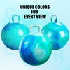 INPODAK Hopper Ball 18 Inch Bouncy Balls with Handle for Kids, Hippity Hop Jumping Hopping Toy for Boys Girls Ages 3-6 Include Pump and Gift Box
