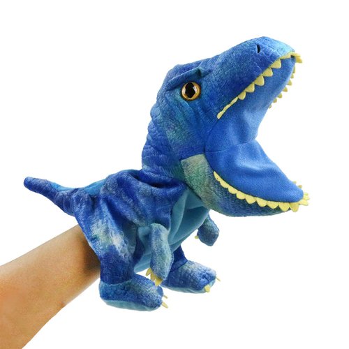 HooYiiok Plush Dinosaur Hand Puppets,Dinosaur Stuffed Animal Cute Soft Plush Toy Great Birthday Gift for Kids 11 inches Open Movable Mouth for Creative Role Play