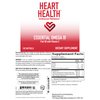 Heart Health Essential Omega 3 Fish Oil with Vitamin E. Helps maintain normal cholesterol levels, healthy blood pressure, promotes joint health. Non-GMO, gluten free. By Market America (120 Soft Gels)