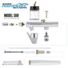 Master Performance S68 Multi-Purpose Precision Dual-Action Siphon Feed Airbrush, 0.35 mm Tip, 3/4 oz Fluid Bottle, Color Cup - User Friendly Set Kit - How-to-Airbrush Guide - Auto, Art, Hobby, Cake