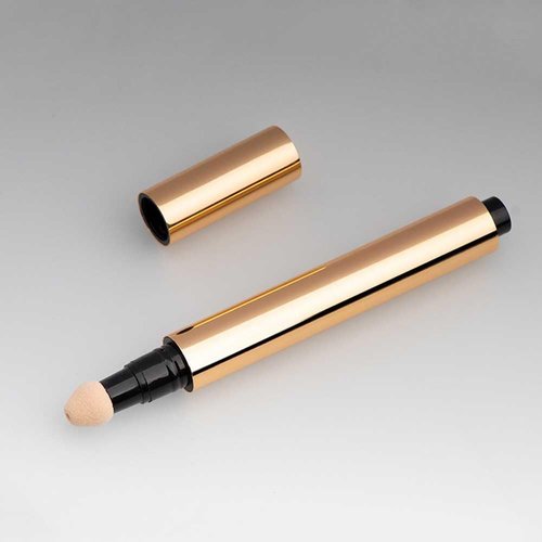 2 Pcs 3ml Empty Concealer Tubes Liquid Foundation Tubes Refillable BB Cream Pressing Pen Tubes Portable Cosmetic Makeup Containers