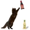 Wine Bottle Catnip Toys for Cats and Kittens Plush Wine Bottle - Funny Cat Toy Moscato and CATbernet - Cat Nip Toy for Wine Drinking Cat Moms and Dads