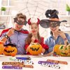 Hidreamz 48 PCS Halloween Slap Bracelets for kids bulk, Halloween Snap Bracelets Toys Slap Bracelets Wristbands for Happy Halloween Party Favors