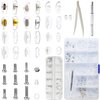 mingbuy Eyeglass Nose Pads Eyeglass Repair Kits with Screwdriver for Glasses Sunglasses 100 Pcs 50 Pairs 13 Style Upgrade Version Soft Comfortable(100)
