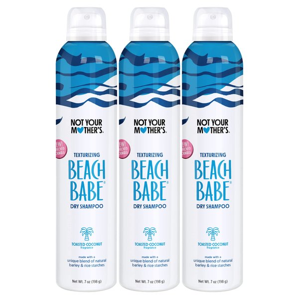 Not Your Mother's Beach Babe Dry Shampoo (3-Pack) - 7 oz Dry Shampoo - Instantly Absorbs Oil - Hair Essentials for Back to School