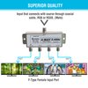 STEREN 4-Way 2.4GHz 90dB 1 Port Power Pass DC Passing On One Port F-Pin Coaxial Splitter [201-234]