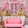 Jumpama Cowgirl Birthday Party Decorations Western Birthday Party Supplies, 65Pcs Cowgirl Balloons and 1Pcs Western Birthday Backdrop for Cowgirl Rodeo Birthday Party Country Western Baby Shower