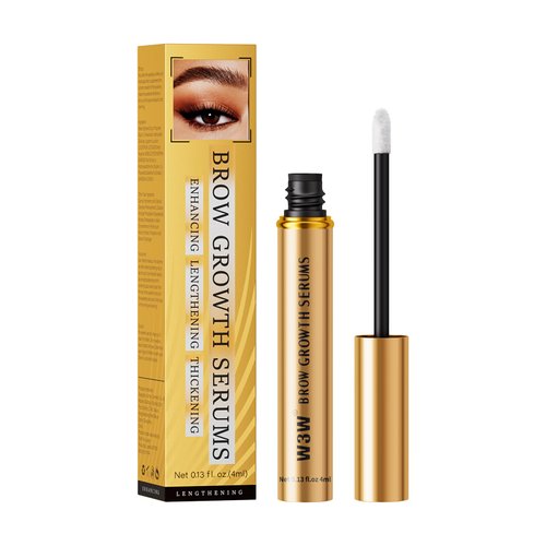 Eyebrow Serum, W3W Eyebrow Growth Serum, Eyebrow Serum for Boost Lash Growth Serum, Advanced Formula for Longer, Fuller, and Thicker Lashes, 3 ML (Golden)
