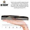 Kent 9T Double Tooth Dressing Table Comb, Tortoise Fine and Wide Tooth Coarse/Fine Dresser Comb for Hair, Beard, Mustache Styling, Grooming - For Men, Women, and Kids, Made in England