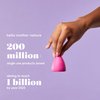 The Hello Cup Extra Small Menstrual Cup, BPA Free, Reusable, Hypoallergenic, Recyclable, Medical Grade TPE, No Silicone, No Rubber, No Latex, Long Lasting, Smooth & Comfortable, XS 1 ct. Lilac
