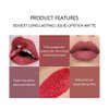 XISJOEM 6pcs Matte Liquid Lipstick Set,Velvet Waterproof Non-Stick Cup Lip Gloss Nude Vegan Liquid Lipsticks Moisturizing Makeup Kit for Women