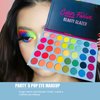 Color Fusion Eyeshadow Palette Highly Pigmented 39 Shades Pink Purple Matte and Shimmers Makeup Palette, Blendable Waterproof Eye Shadow, No Flaking, Little Fall Out, Stay Long, Hard Smudge, Cruelty- Free Makeup Pallet, Full Face Eye Make Up for Beginners