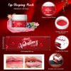 Linyuthia 4 Pcs Christmas Gifts for Women Lip Sleeping Mask Set Valentines Day Gifts Lip Mask Overnight Christmas Stocking Stuffers Lip Balm Deep Hydrating Gifts for Mom, Her, Wife, Girlfriend, Sister