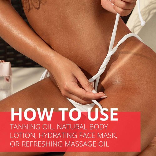 COCOSOLIS CITRO Tanning accelerator - organic tanning oil with vitamin E & citrus scent for a quick, intensive tan - tanning enhancer for a rich chocolate tan - nourishing body lotion