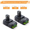 LORDONE 2Pack 3600mAh P108 Battery Compatible with Ryobi 18V Lithium Battery ONE+ P102 P103 P104 P105 P107 P108 P109 P190 P191 P122 Cordless Tool Battery