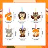 12 Pack Fall Religious Craft Kits for Kids Make You Own Fall Animal Foam Stickers Autumn Animals Crafts Sticker Fall Arts and Crafts DIY for Kids Boys Girls Party Supplies Thanksgiving Decoration