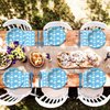 96Pack Blue Sky White Clouds Party Paper Plates and Napkins Sets, Party Decorations Plates Cloud Supplies 24 Guests Tableware for Kids