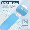 TERIFEE 180PCS Hair Extension Tape,Double Sided Tape Tabs in Tape Blue for the Replacement of Human Hair Extensions 1.57 x 0.31 Inch Tape Extension Replacement Tape
