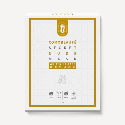 MissDragon COMOBEAUTE Brightening Facial Mask (10 Pack) – Korean Skincare Brightening Facial Sheet Mask Cica Hyaluronic Acid Niacinamide Adenosine
