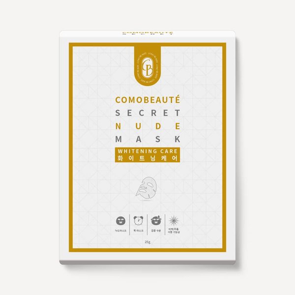 MissDragon COMOBEAUTE Brightening Facial Mask (10 Pack) – Korean Skincare Brightening Facial Sheet Mask Cica Hyaluronic Acid Niacinamide Adenosine